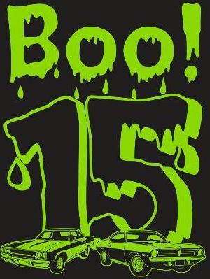 15th Annual Halloween Classic Car Show t-shirt back graphic