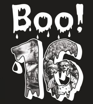 16th Annual Halloween Classic Car Show t-shirt back graphic