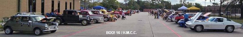 16th Annual Halloween Classic Car Show crowd