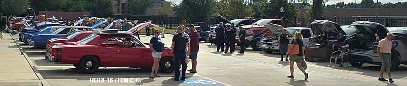 16th Annual Halloween Classic Car Show crowd