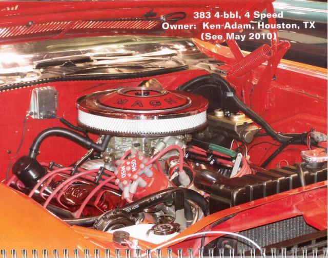 Houston Mopar Connection Club September 2010 Calendar Photo